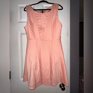 Maurices fit and flare salmon pink mini dress size XL